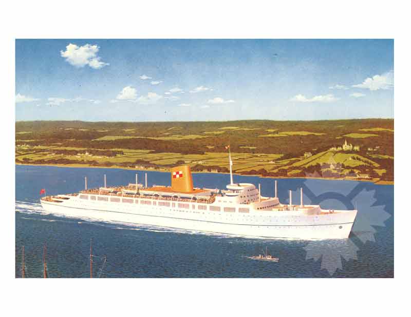 Colored Photo of Ship Empress of Britain III (RMS) (1955-1964)