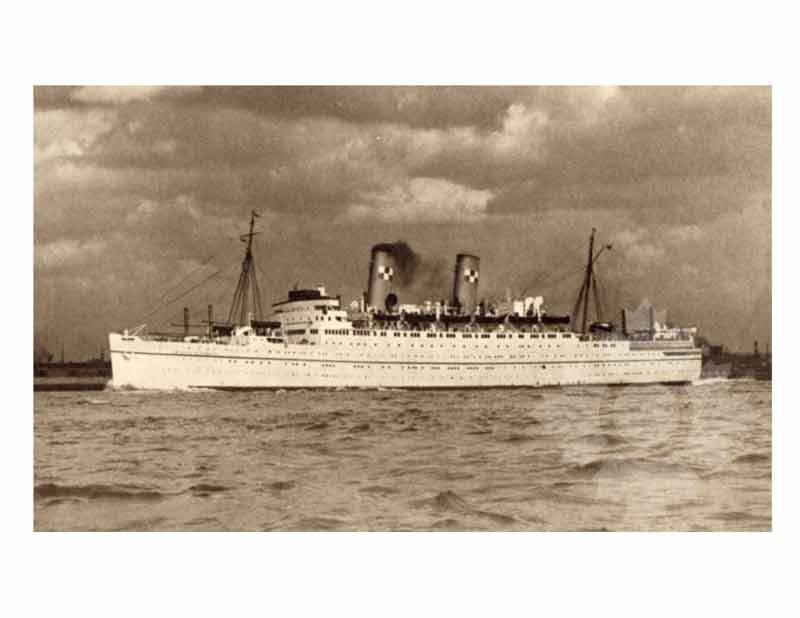 Black and White photo of ship Empress of Canada II (RMS) (1947-1953)