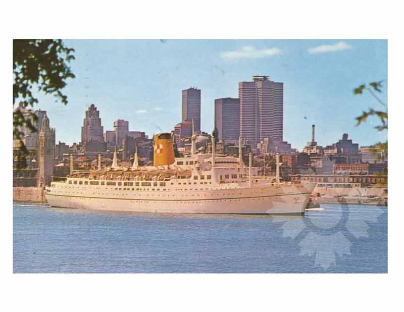 Colored photo of the ship Empress of Canada III (RMS) (1961-1972)