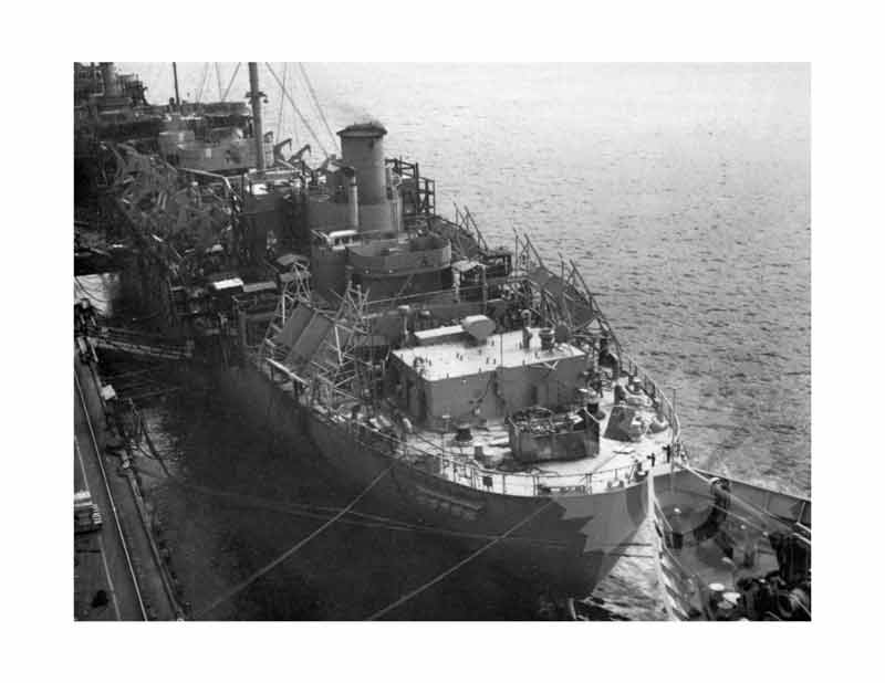 Black and white photo of the ship Ernie Pyle (SS) (1945-1965)