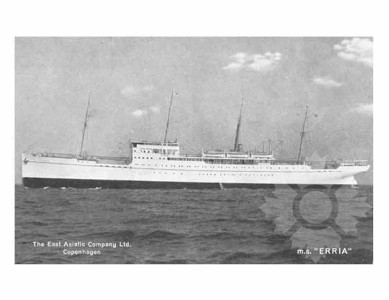 Black and White photo of ship Erria (SS) (1932-1962)