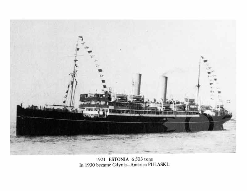 Black and white photo of the ship Estonia I (SS) (1921-1930)