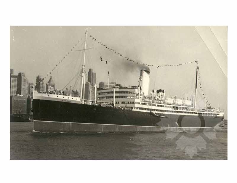 Black and white photo of the ship Europa I (SS) (1931-1941)