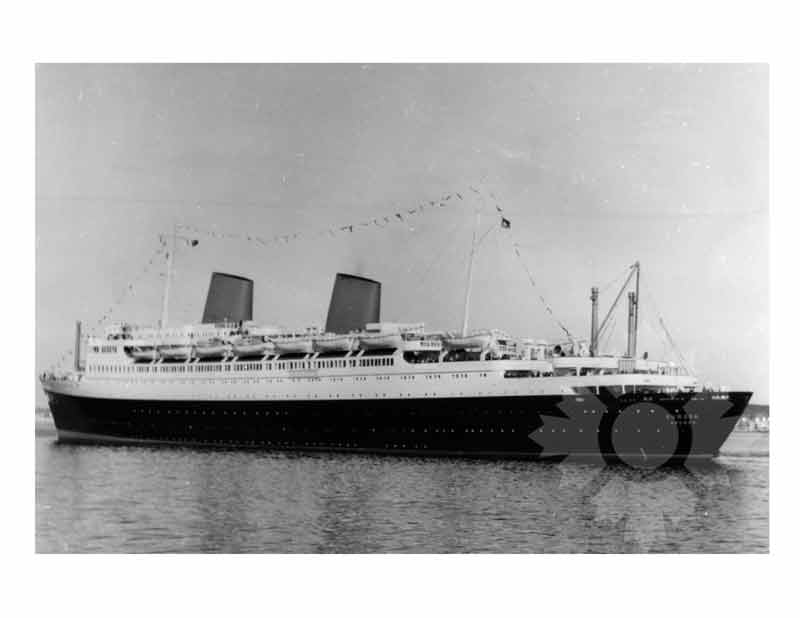 Black and white photo of the ship Europa II (SS) (1965-1981)