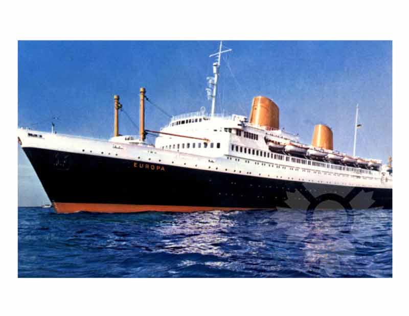 Colored photo of the ship Europa II (SS) (1965-1981)
