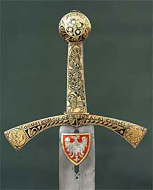 Beautiful decorative handle of a sword.