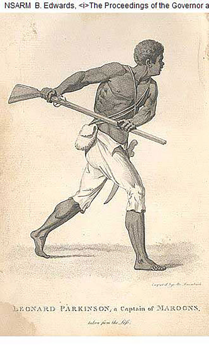 A muscled man without a shirt is wearing shorts and holding a rifle - Illustration.