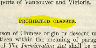 A close-up of a legal document. The heading, “Prohibited Classes” is highlighted.