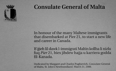 Consulate General of Malta plaque