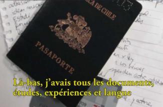 Cover of a Chilean passport.