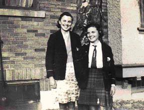 Anne and sister Catherine as young women in Canada.