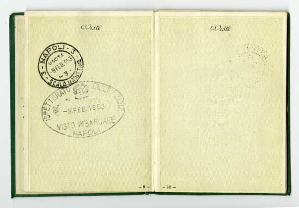 Ninth and tenth page with stamps.