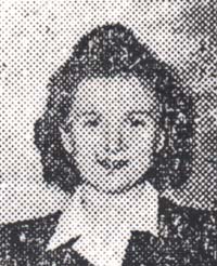 Old, blurry photo of Betty as a school girl.