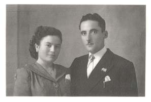 Head and shoulders portrait of Giovanni and wife, Maria.
