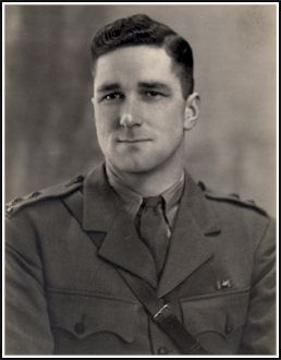 Portrait of young Walter in military uniform. 