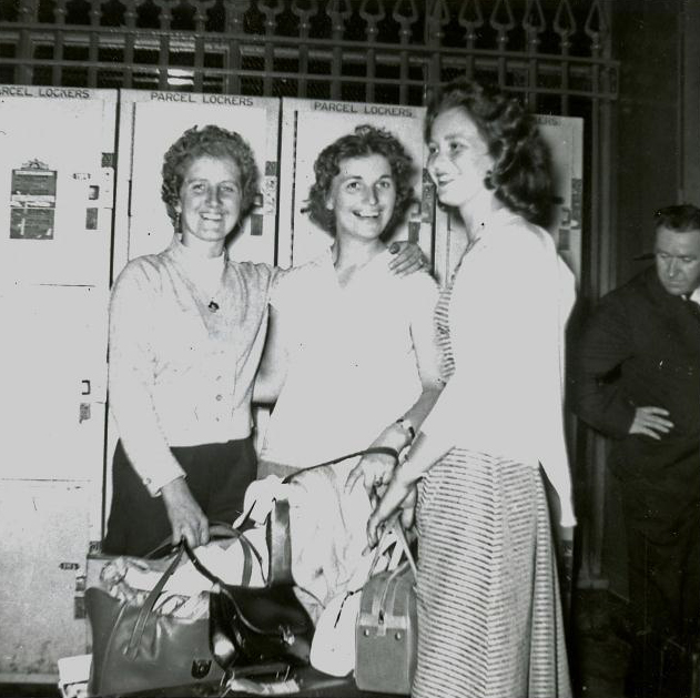 Immigration Hall 2 : Santina Romano, Marcella Pico and Lucia Olivo D'Angelo