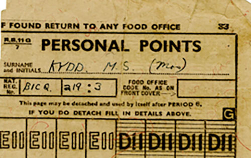 Personal Points card.