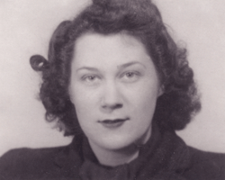 Identity card photo of Mary.