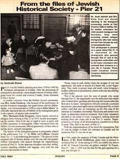 Newspaper article with photograph, presenting the association of Jewish studies.