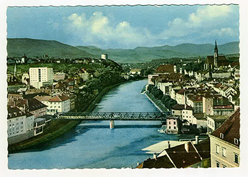 Brigitta Home Town - This is my hometown of Steyr, in Austria, where the Russians and the Allied armies confronted each other across the river Enns in 1945, at the end of World War II