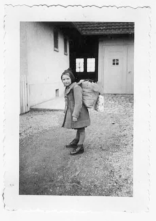 Brigitta Haider - 1945 Returning home after 3 months in Switzerland – with a HEAVY BACKPACK!!!