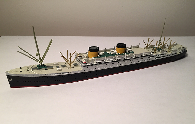 Miniature model of the ship Britannic.