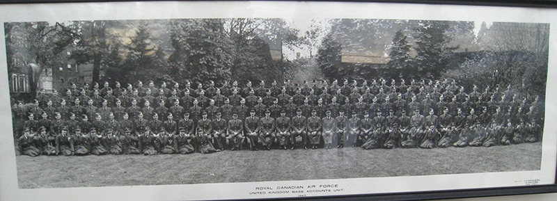 Framed photo of large air force unit.