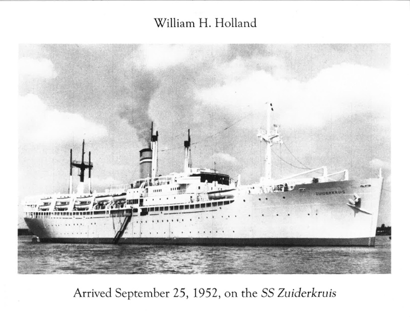 A big ship named Zuiderkruis sits alongside a pier.