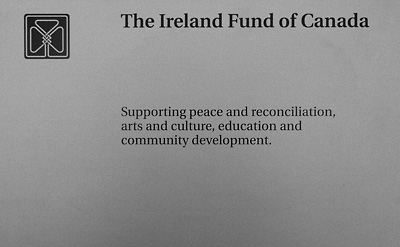 The Ireland Fund of Canada plaque